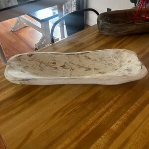 Rustic Wooden Dough Bowl